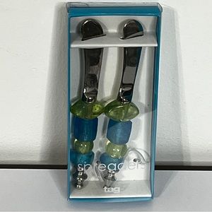 Tag Multicolor Stainless Steel Beaded Appetizer Butter Cheese Spreader Knife